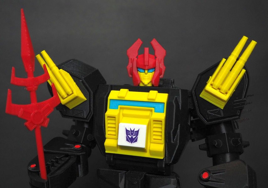 マロンtfブラック38 Black Zarak 3D Printed